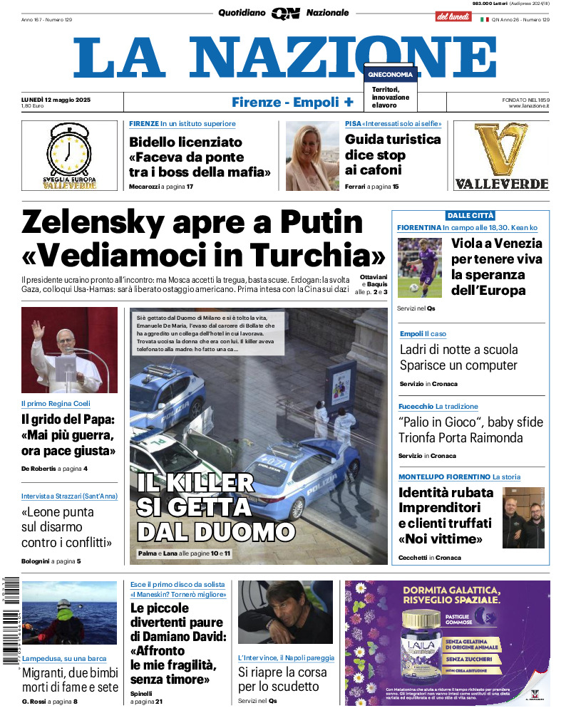 Prima-pagina-la nazione-edizione-di-oggi-20250512